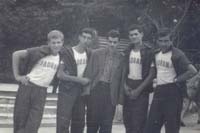 Sibenik 1960. M. Matulina, A. Colic, T. Lovrovic, Z. Fain, D. Zuvanic